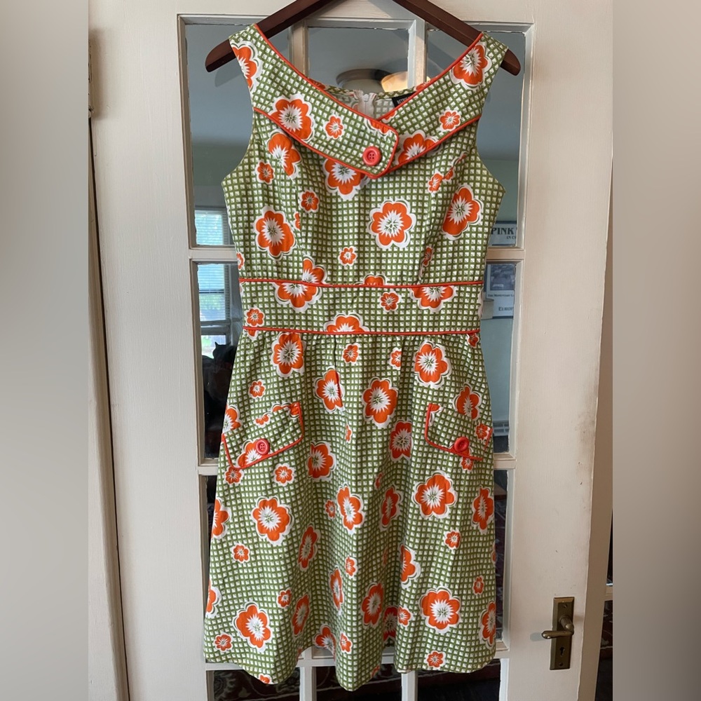 Retrolicious Pinup Retro Floral Mod 60s style vintage look dress size M